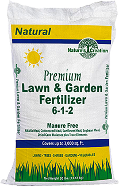 Nature's Creation Premium Lawn & Garden Fertilizer 6-1-2