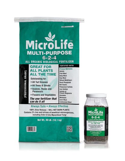 MicroLife Multi-Purpose 6-2-4 All Organic Biological Fertilizer.