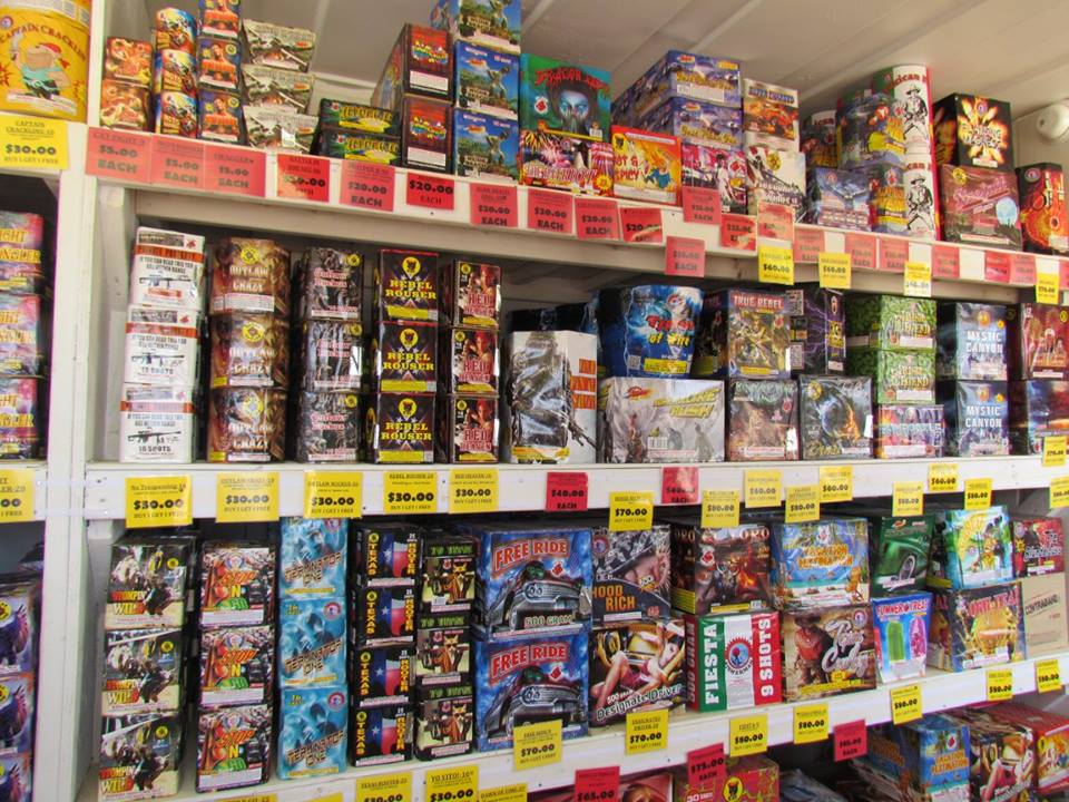 Madison's fireworks store is filled with a huge variety of fireworks!