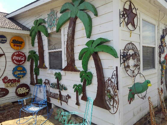 Wrought Iron yard decor at Madison Gardens Nursery, Spring, TX